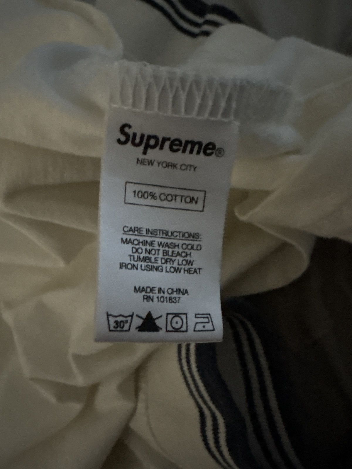 Supreme Supreme Striped Rib Logo L/S (FW18) Size US L / EU 52-54 / 3 - 6 Thumbnail