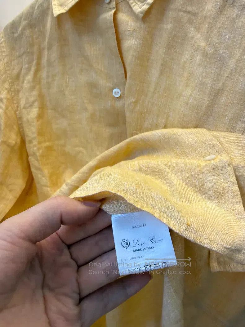 Loro Piana Loro Piana 100% linen shirt Size XS / US 0-2 / IT 36-38 - 6 Thumbnail