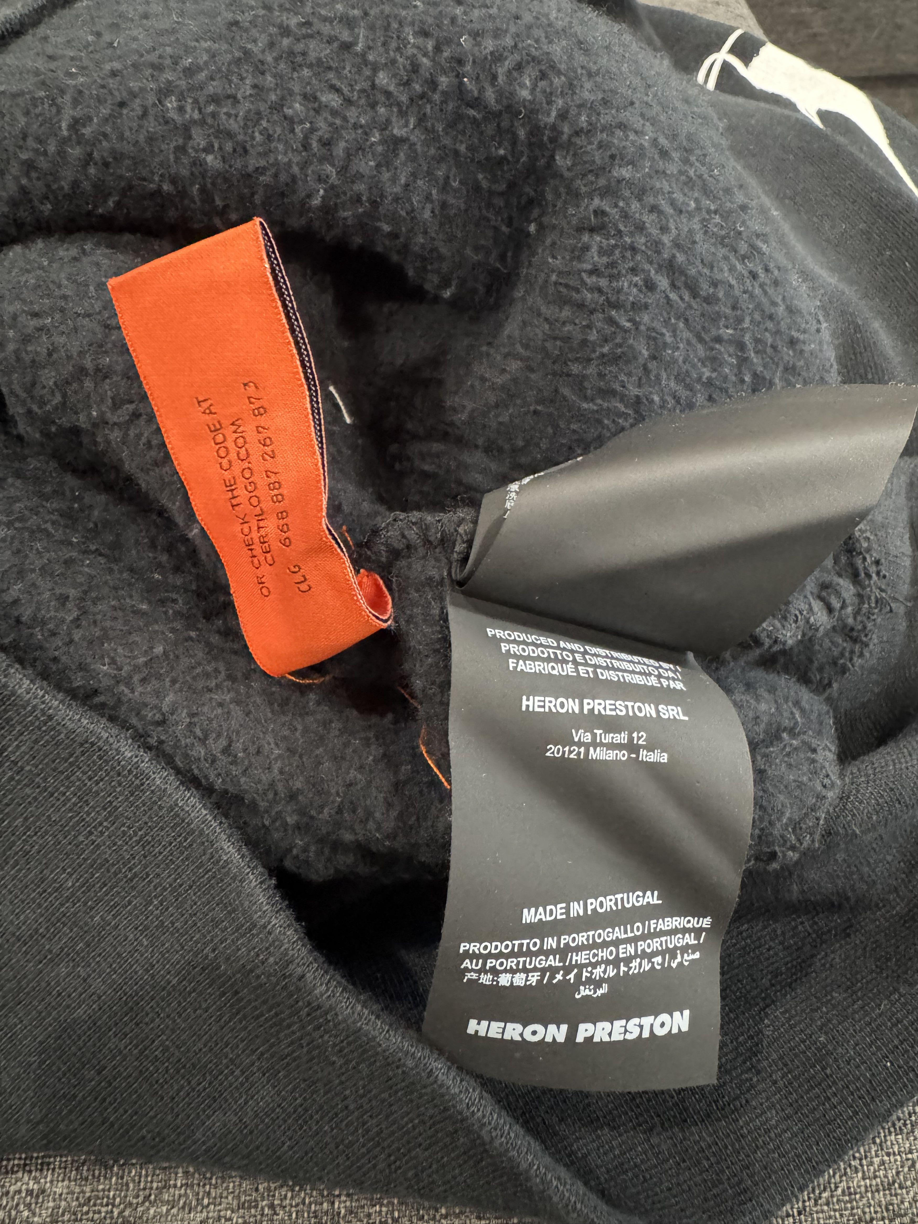 Heron Preston Heron Preston HP Brush Black Hoodie size Small Size US S / EU 44-46 / 1 - 12 Thumbnail
