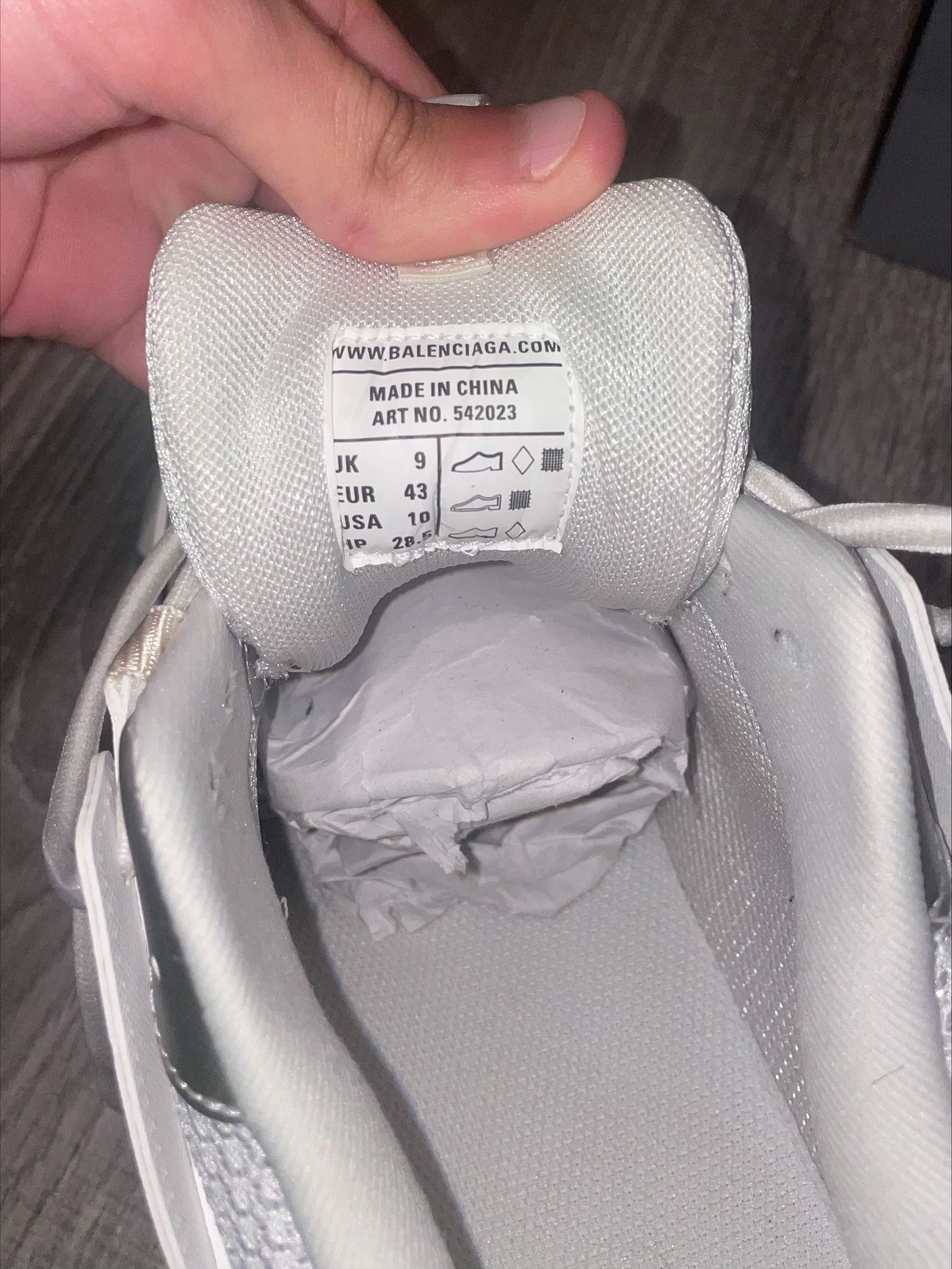Balenciaga White Track Sneaker Size US 10 / EU 43 - 3 Thumbnail