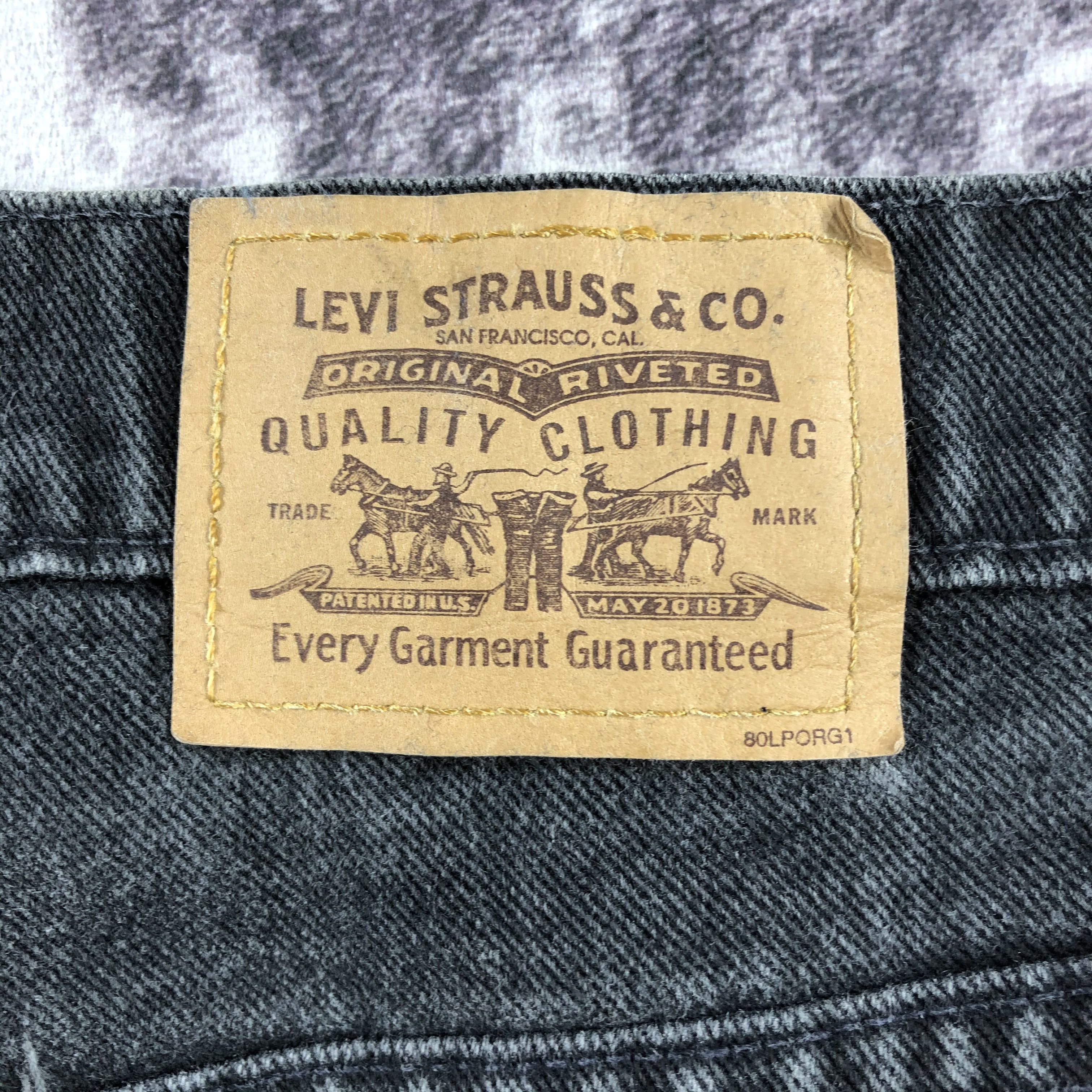 Levi's × Vintage 90s Vintage Faded Black Levis Jeans-JM2972 Size US 33 - 5 Thumbnail