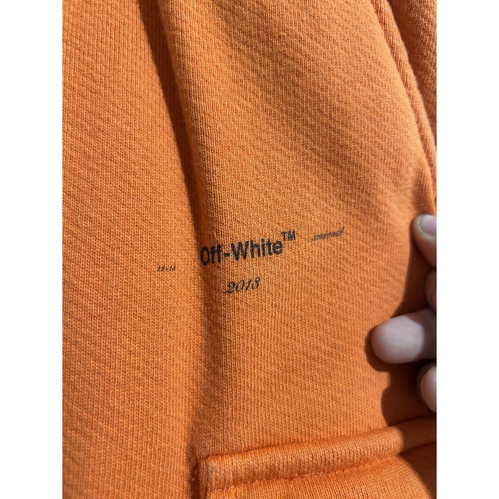 Off-White OFF-WHITE COMBAT ORANGE TRACK SWEATPANTS SIZE XXL PREOWNED Size US 38 / EU 54 - 3 Thumbnail