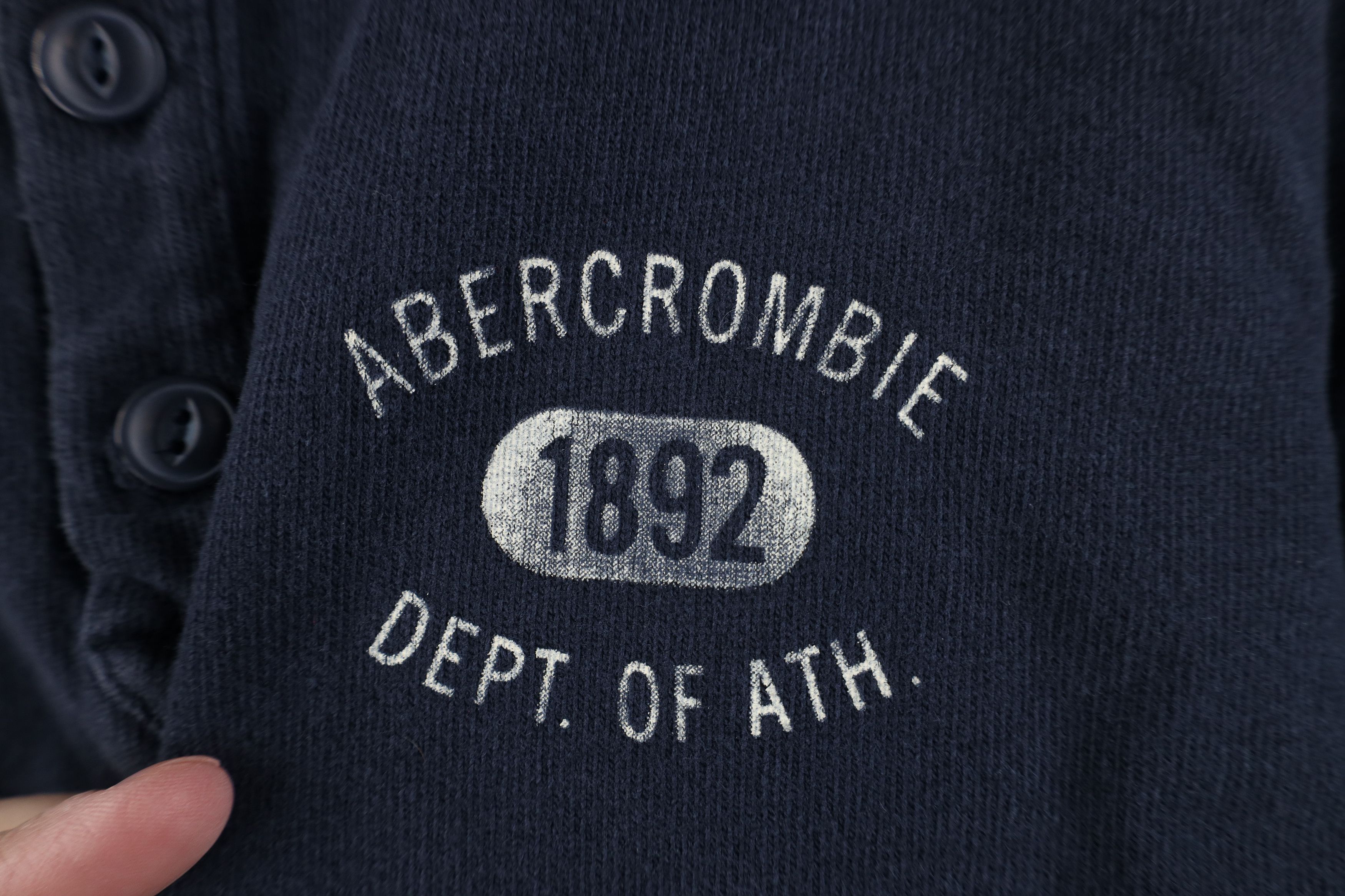 Abercrombie & Fitch Vintage 90s Y2K Abercrombie & Fitch Ribbed Henley T-Shirt Size US M / EU 48-50 / 2 - 4 Thumbnail