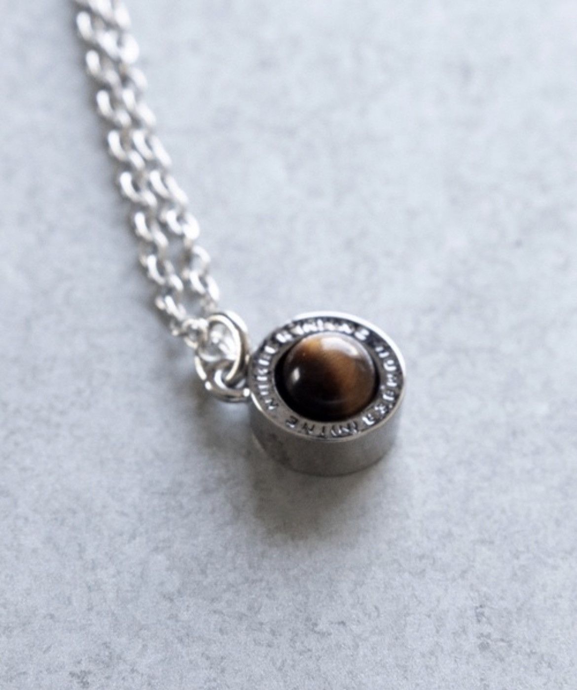 Number (N)ine Number Nine ROUND LOGO STONE CHARM NECKLACE Size ONE SIZE - 4 Thumbnail