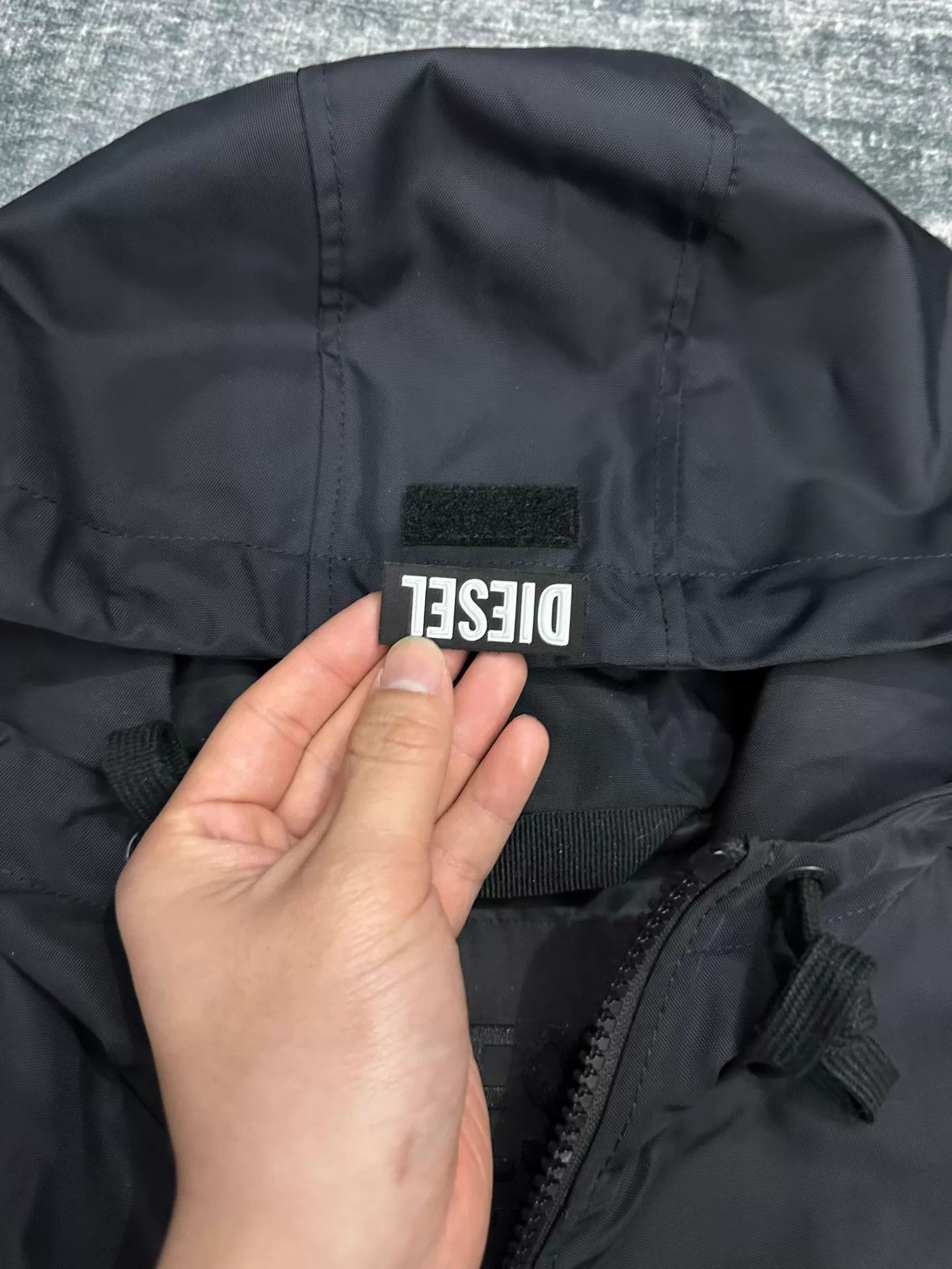 Diesel Diesel Black Sheepskin Waxed Leather Nylon Moto Jacket XXL Size US XXL / EU 58 / 5 - 6 Thumbnail