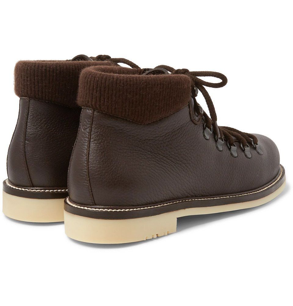 Loro Piana o1loc1c0126 Laax Full-Grain Leather Boots in Brown Size US 8 / EU 41 - 2 Thumbnail