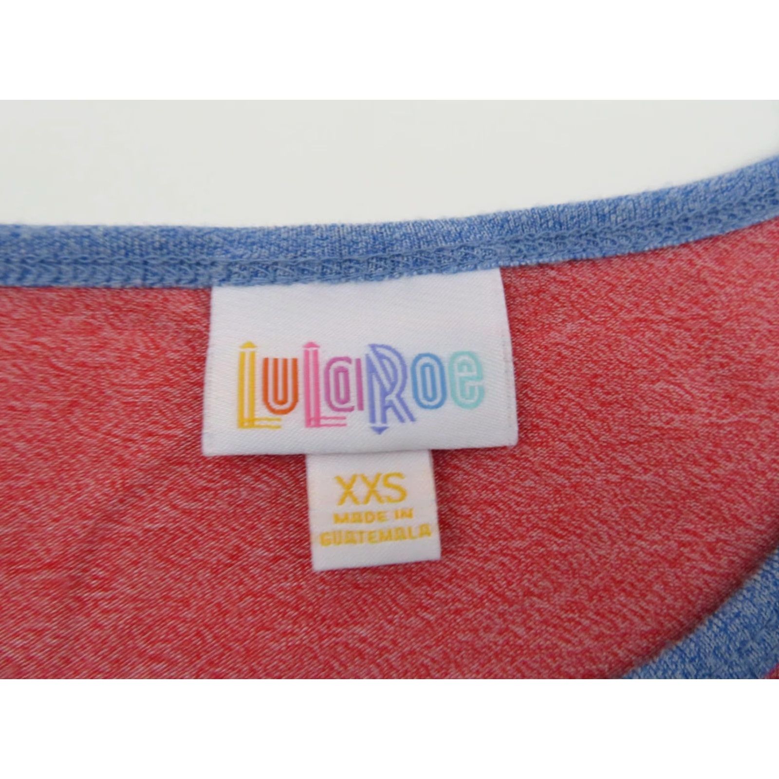 Vintage LULAROE Irma T Shirt Tunic Top Tee 2XS Solid Red Stretch Unicorn Summer Ladies Size XXS / US 00 / IT 34 - 6 Thumbnail