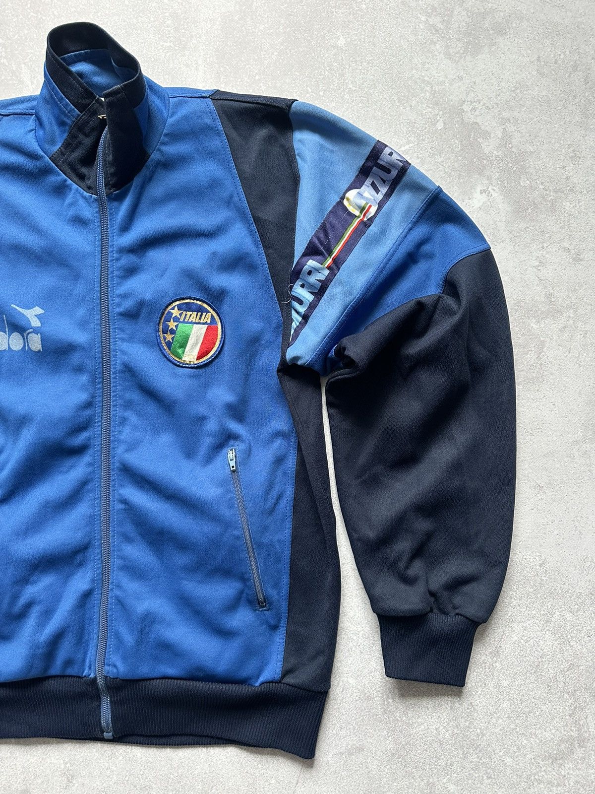 Diadora × Vintage Vintage Italy soccer track jacket size 46 Azzurri Diadora Size US S / EU 44-46 / 1 - 2 Thumbnail