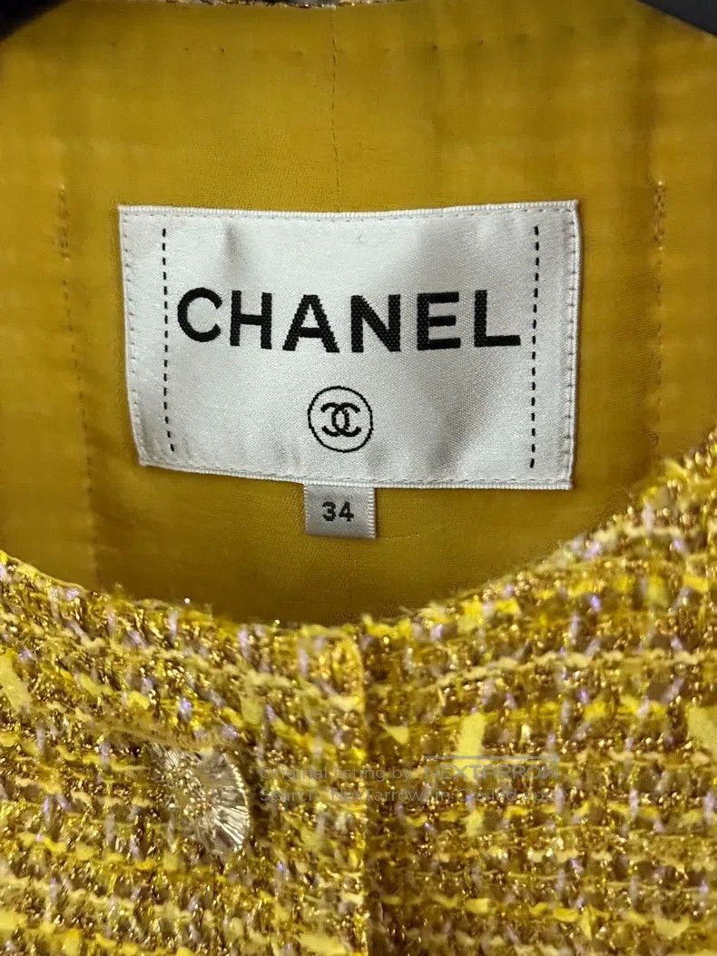 Chanel Chanel Golden tweed short coat Size XXS / US 00 / IT 34 - 3 Thumbnail