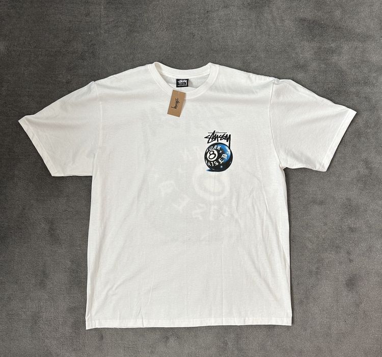 Stussy Stussy x Born X Raised 8 Ball Tee 'White' | Grailed