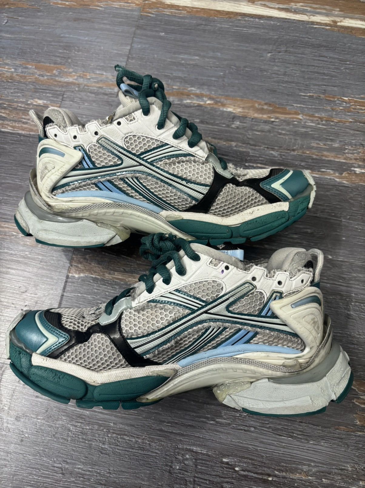 Balenciaga Balenciaga Runner Teal Blue Size US 9 / EU 42 - 3 Thumbnail