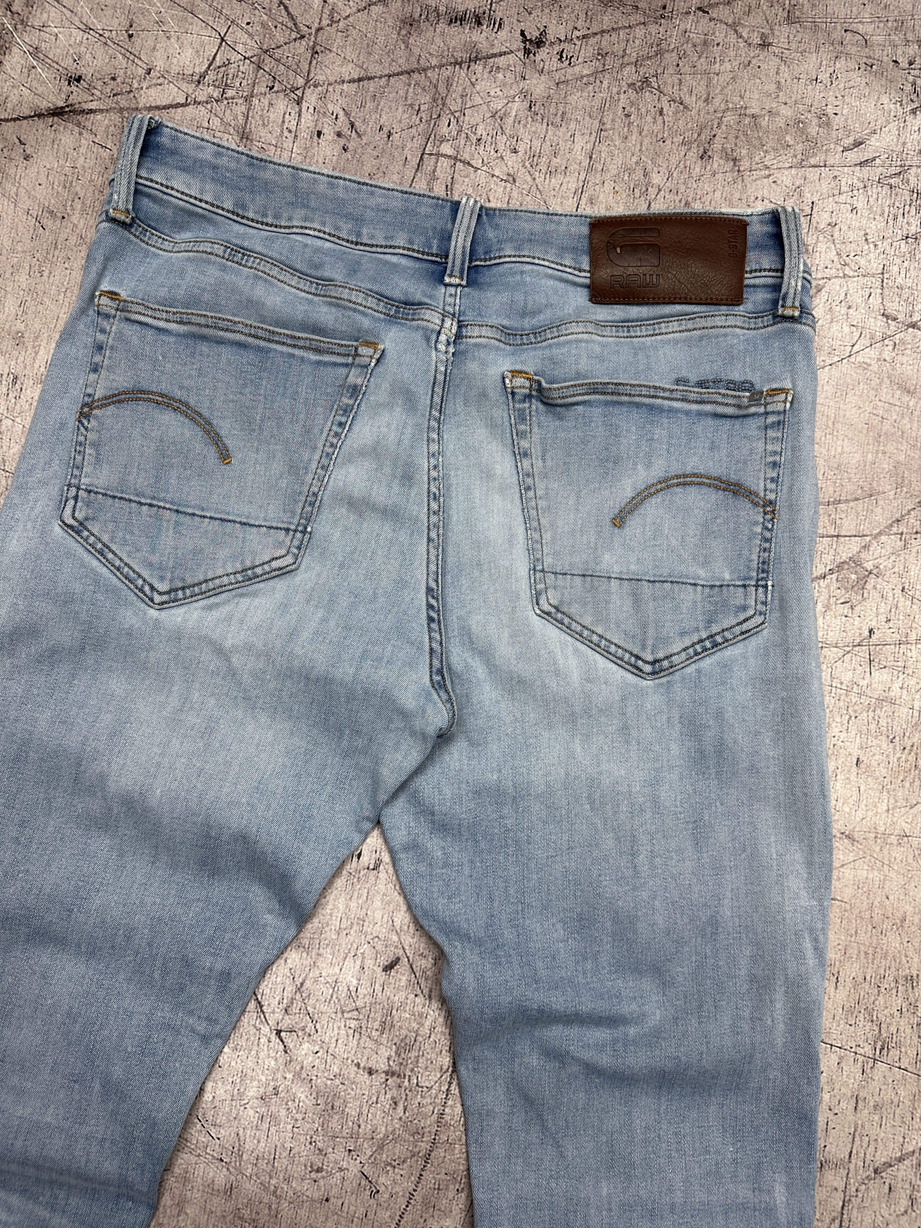 G-Star G Star Raw Mens 3301 Slim Denim Pants Jeans Size US 33 - 2 Thumbnail