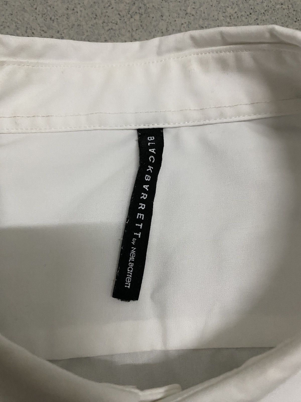 Japanese Brand × Neil Barrett × Vintage Vintage Black Barrett Spade Neil Barrett White Shirt Size US L / EU 52-54 / 3 - 5 Thumbnail