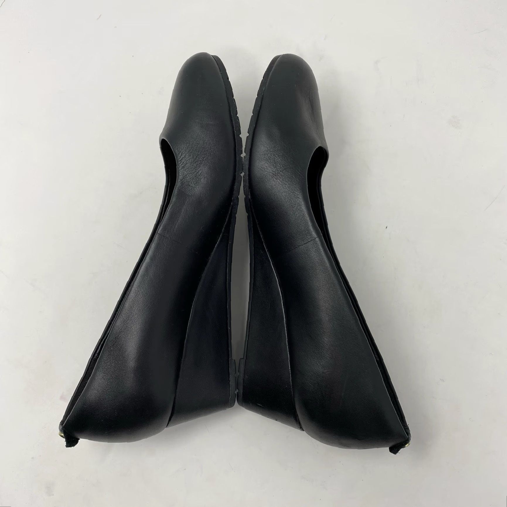 Clarks Clarks Artisan Womens 6 M Black Wedge Shoes Leather Upper Comfort Work Dress Casual Size M / US 6-8 / IT 42-44 - 6 Thumbnail