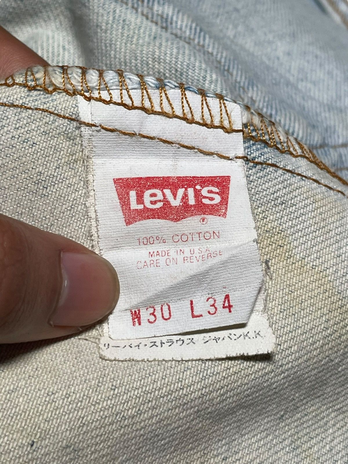 Levi's Vintage 80s Levi’s Paint Splattered Dirtied Wash Ripped Jean Size US 30 / EU 46 - 15 Thumbnail