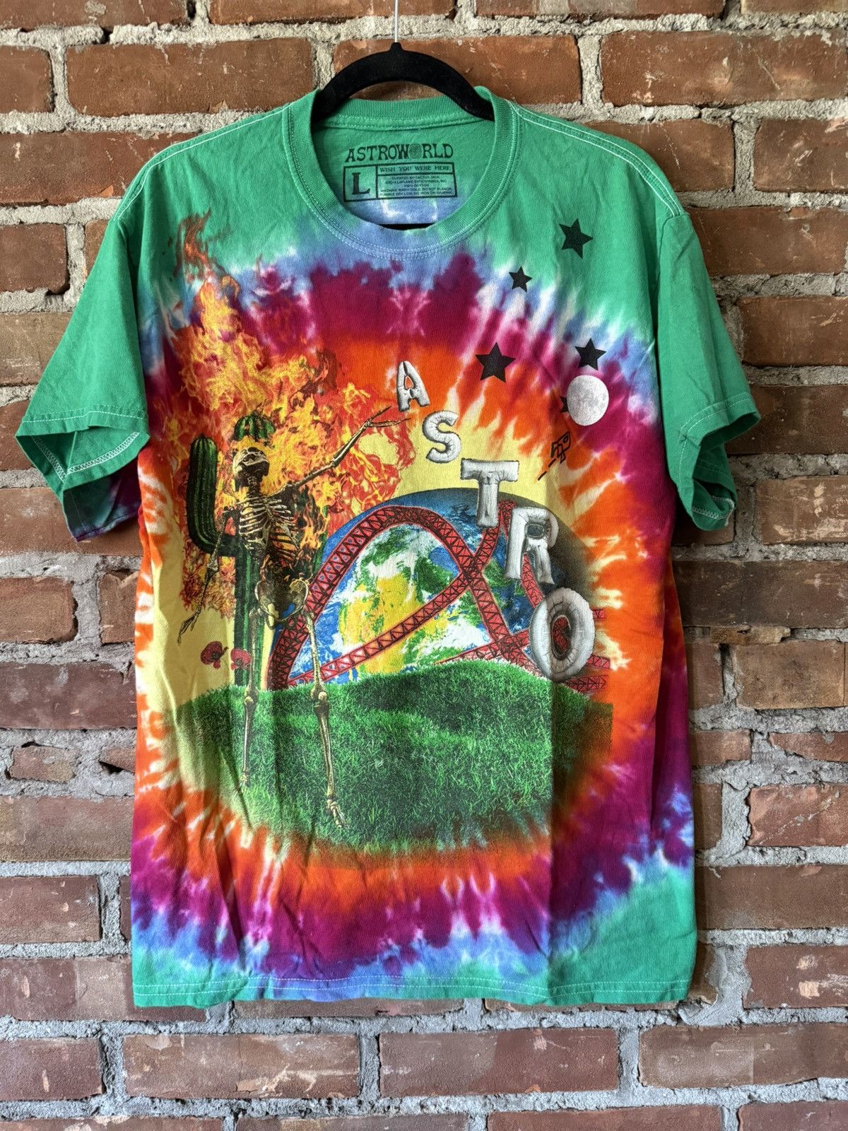 Tシャツ・カットソー Travis Scott Astroworld Europe Exclusive Tie Dye T-Shirt Travis Scott Astroworld Europe Exclusive Tie Dye T-Shirt