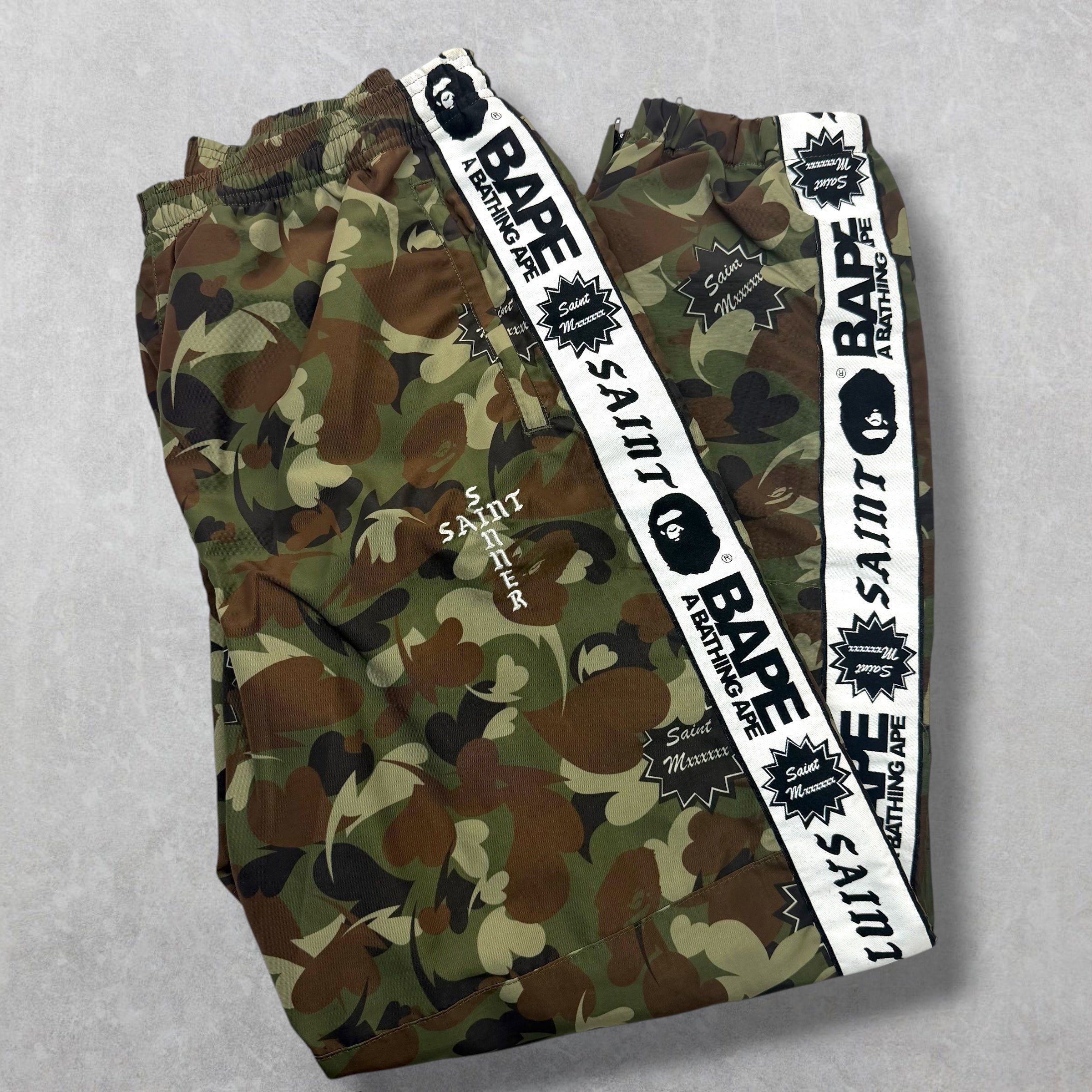 Bape Saint Michael x Bape Camo Track Pants M Size US 30 / EU 46 - 1 Thumbnail