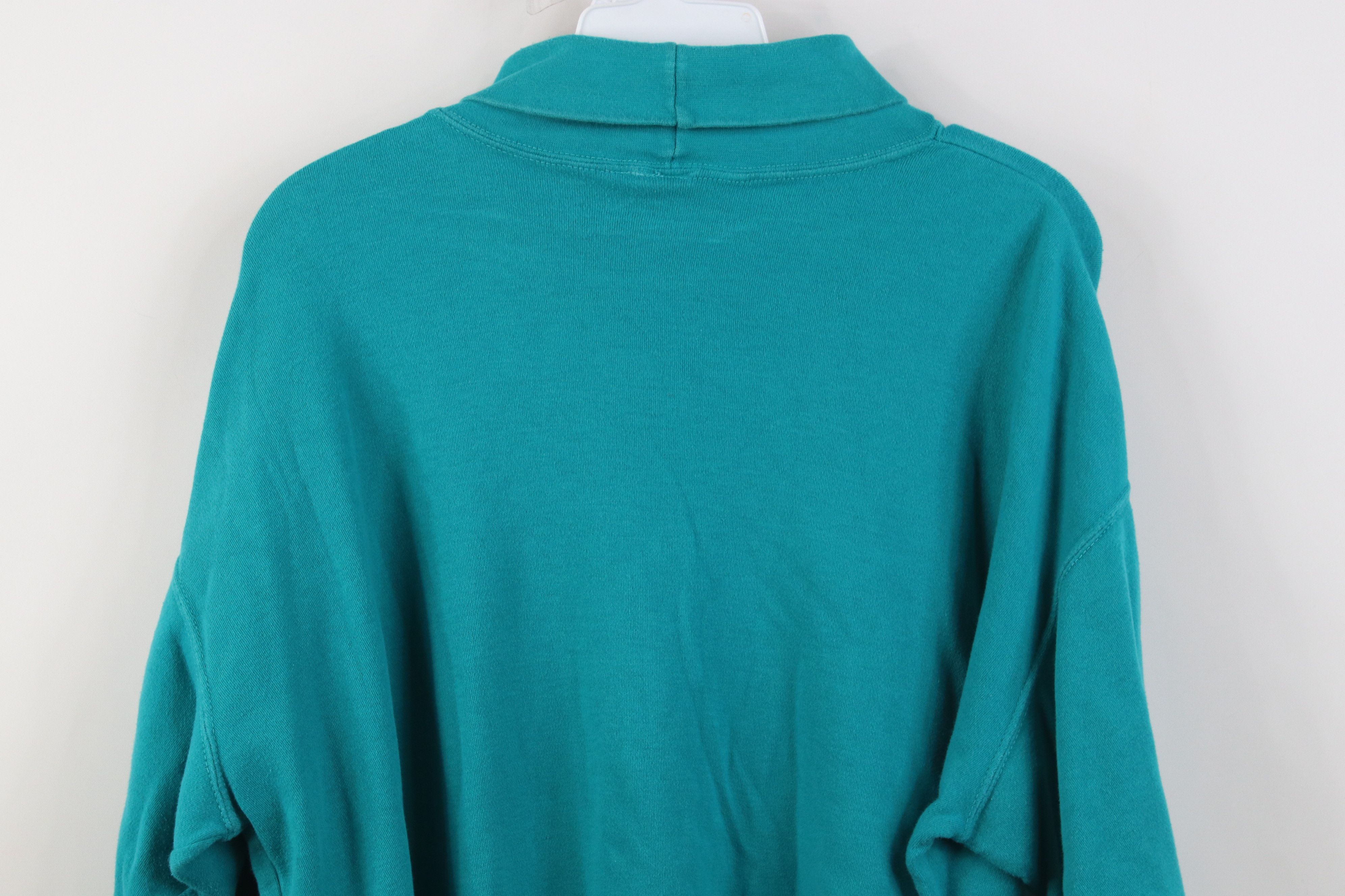 Columbia Vintage 90s Columbia Long Sleeve Turtleneck T-Shirt Teal Size US XL / EU 56 / 4 - 10 Thumbnail