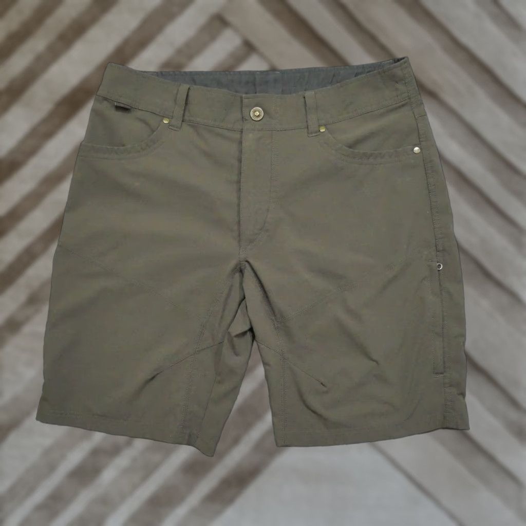Vintage Kuhl Shorts Mens 36 Brown Outdoors Hiking Chino Pocket Stretch Classic Casual Summer 36 Mens Brown Shorts Size US 34 / EU 50 - 1 Thumbnail