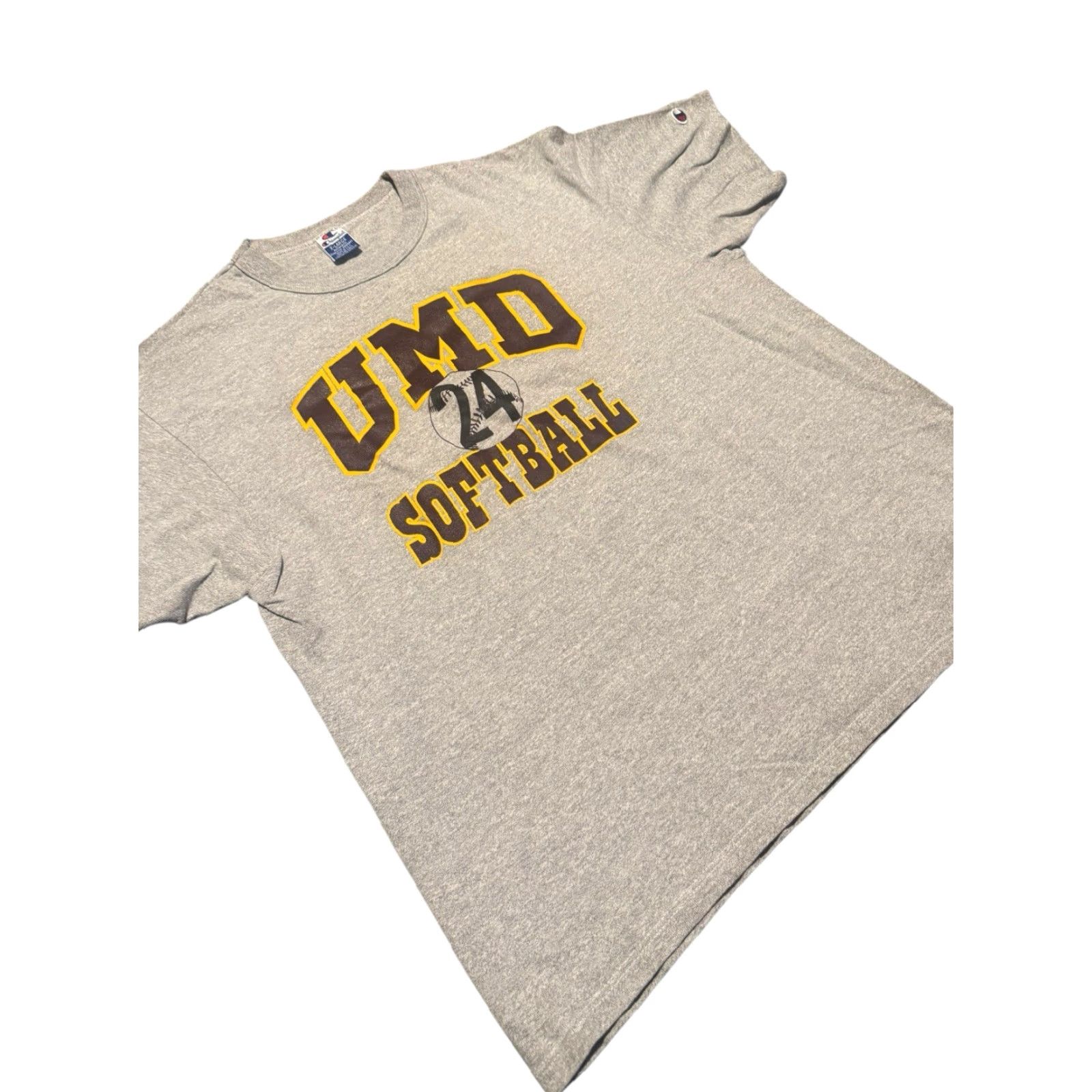 Champion VINTAGE Champion T-Shirt University of Maryland Softball Print 90s Grey XL Men Size US XL / EU 56 / 4 - 7 Thumbnail