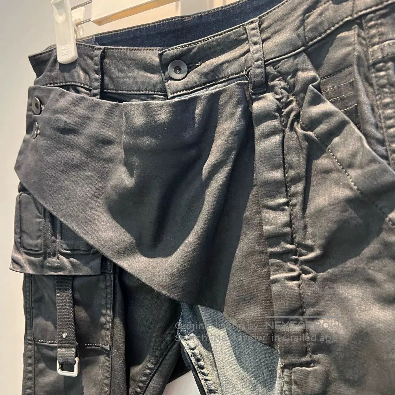 Rick Owens rick owens unique design hybrid cargo pants. Size US 28 / EU 44 - 3 Thumbnail