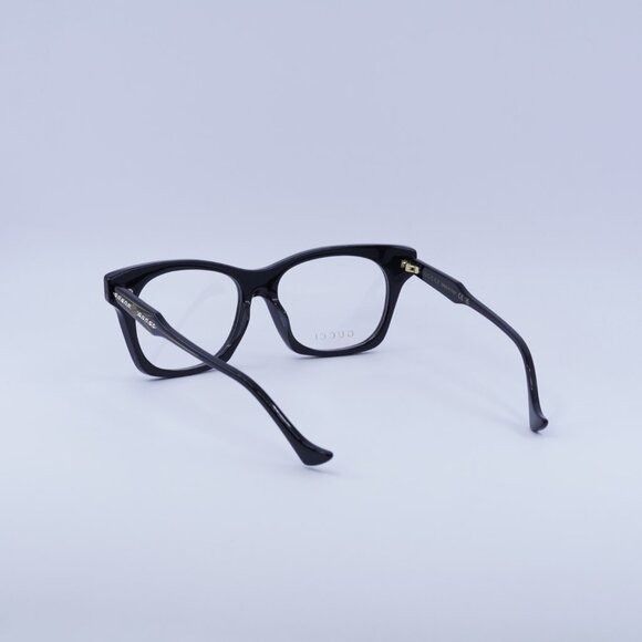 Gucci Gucci GG1299O 001 Eyeglasses Black 55mm Square Frame Size ONE SIZE - 6 Thumbnail