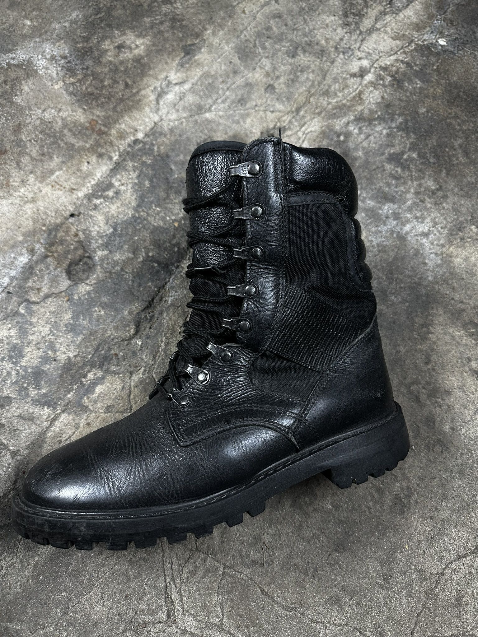 Vintage Vintage Polish Army Combat Leather Boots Size US 9.5 / EU 42-43 - 3 Thumbnail