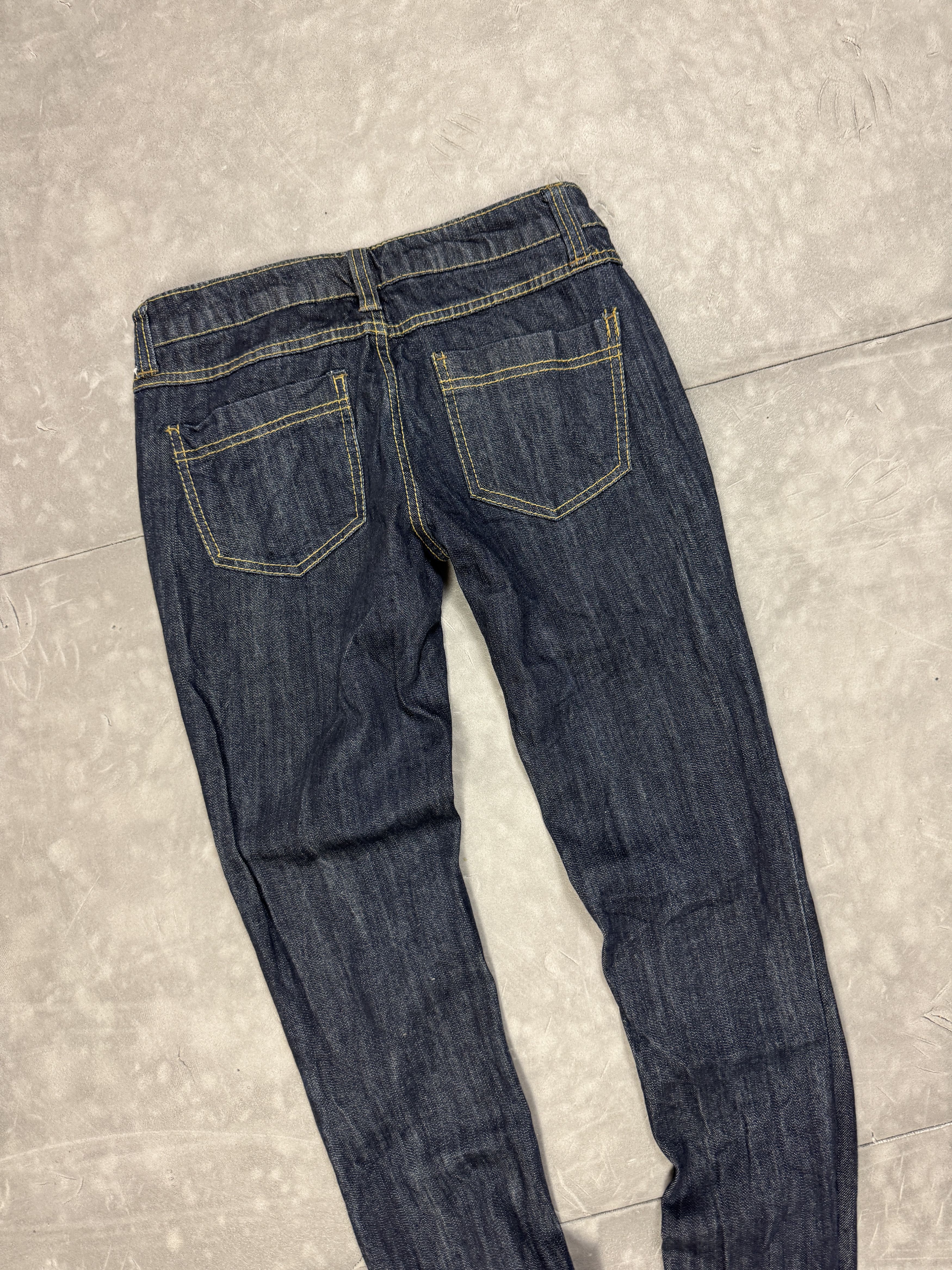 Vintage Vintage Washed Navy Denim Jeans Y2K (XS/S) 90s 80s Size 26" / US 2 / IT 38 - 9 Thumbnail