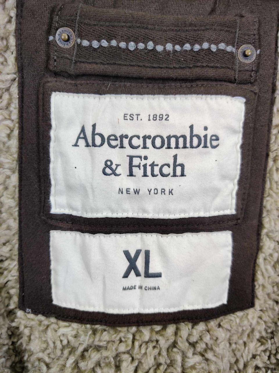 Abercrombie & Fitch Vintage Abercrombie & Fitch Shearling Fur Hoodie Jacket Size US XL / EU 56 / 4 - 16 Thumbnail