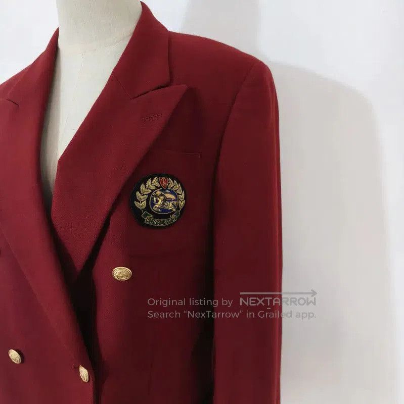 Burberry Burberry Red Wool Women's Long Sleeve Cardigan. Size M / US 6-8 / IT 42-44 - 2 Thumbnail