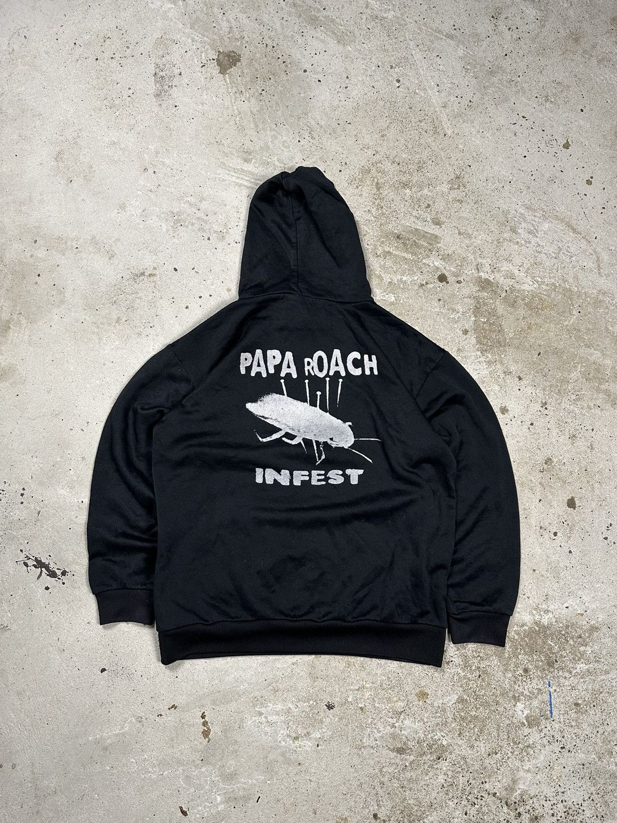 Band Tees × Vintage Vintage Y2K Papa Roach Infest Band Tour Hoodie Rare Size US S / EU 44-46 / 1 - 2 Thumbnail