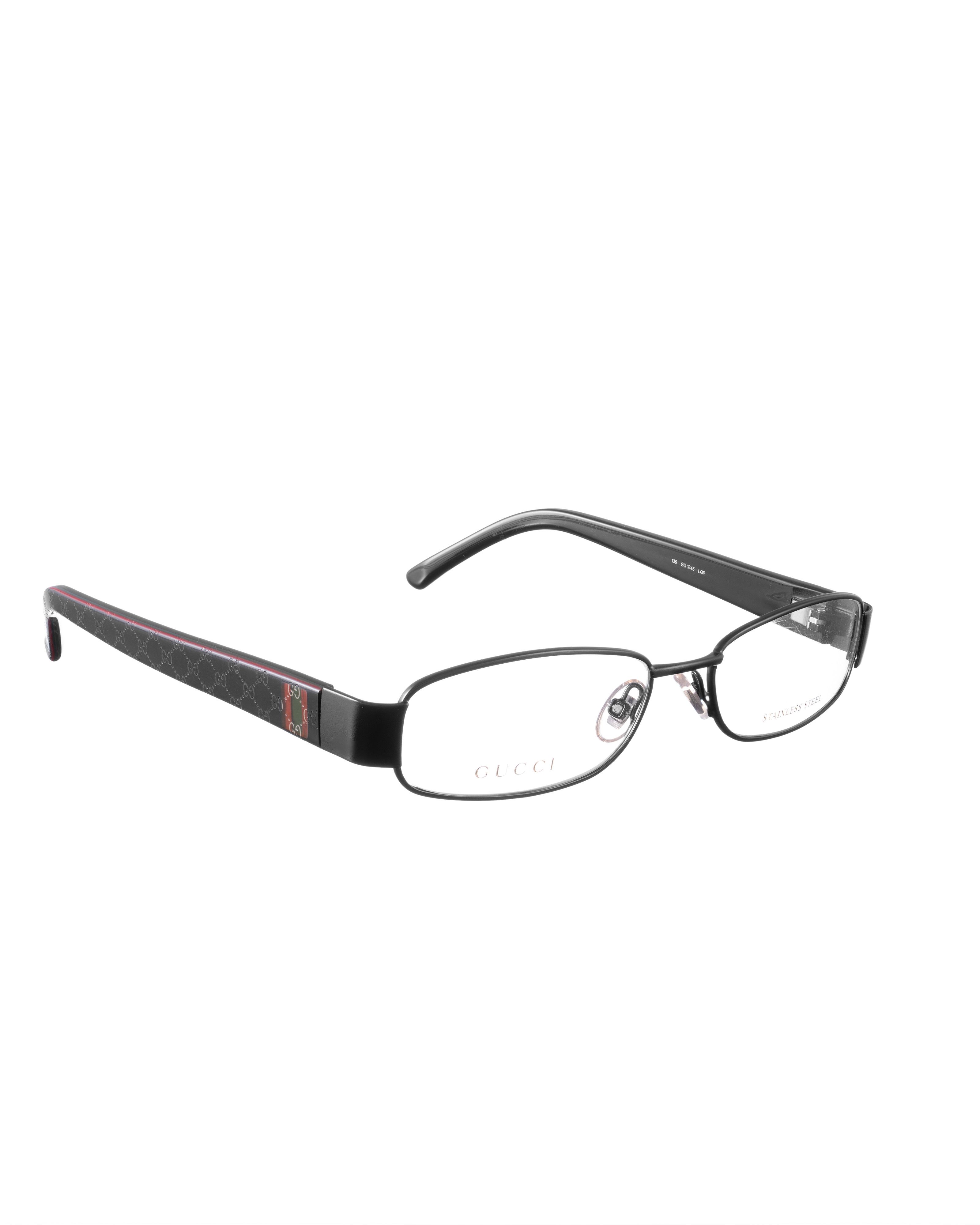Gucci Gucci 00s Thin Black Glasses with Monogram Size ONE SIZE - 1 Thumbnail