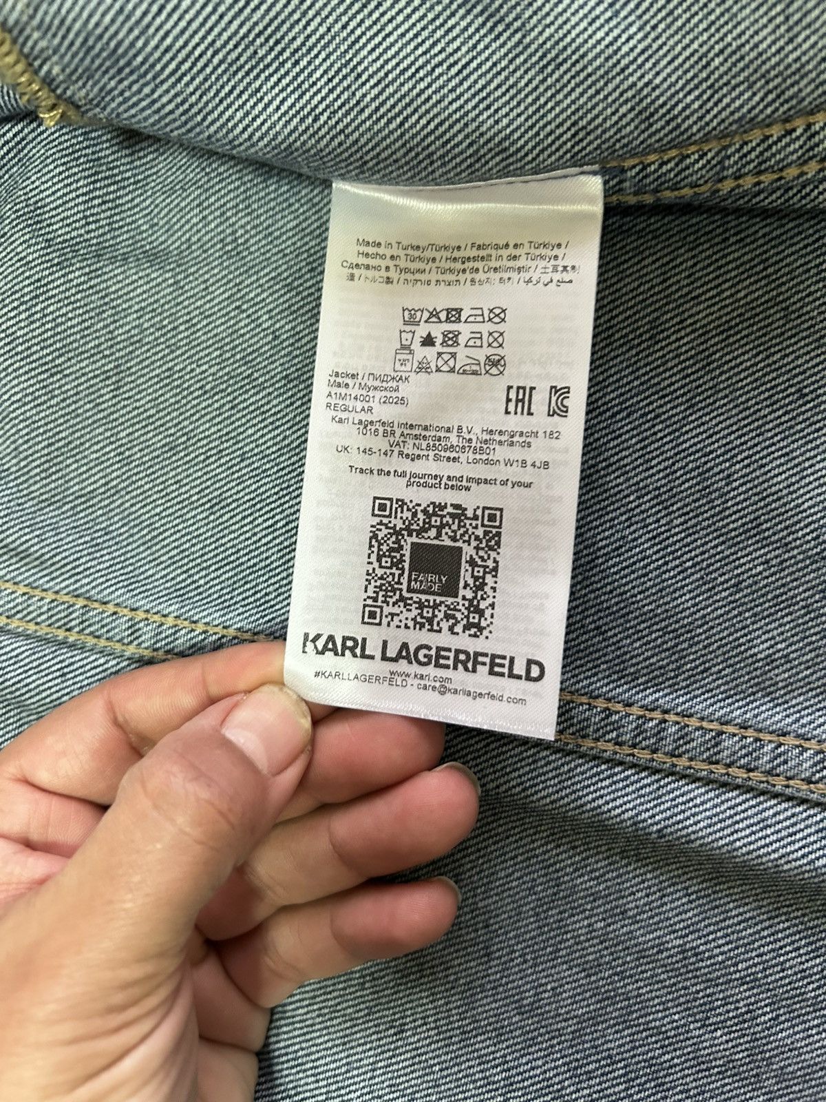Karl Lagerfeld Authentic Karl Lagerfeld Jeans Denim Jacket Size US M / EU 48-50 / 2 - 9 Thumbnail