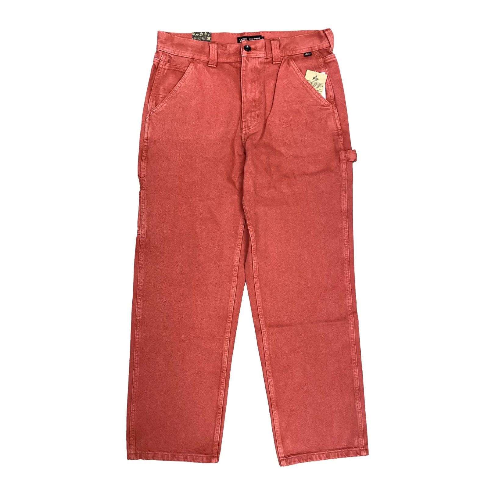 Vans Vans Drill Chore Carpenter Loose Denim Pant Mens Size 32 Red Ochre Brand New Size US 32 / EU 48 - 2 Thumbnail