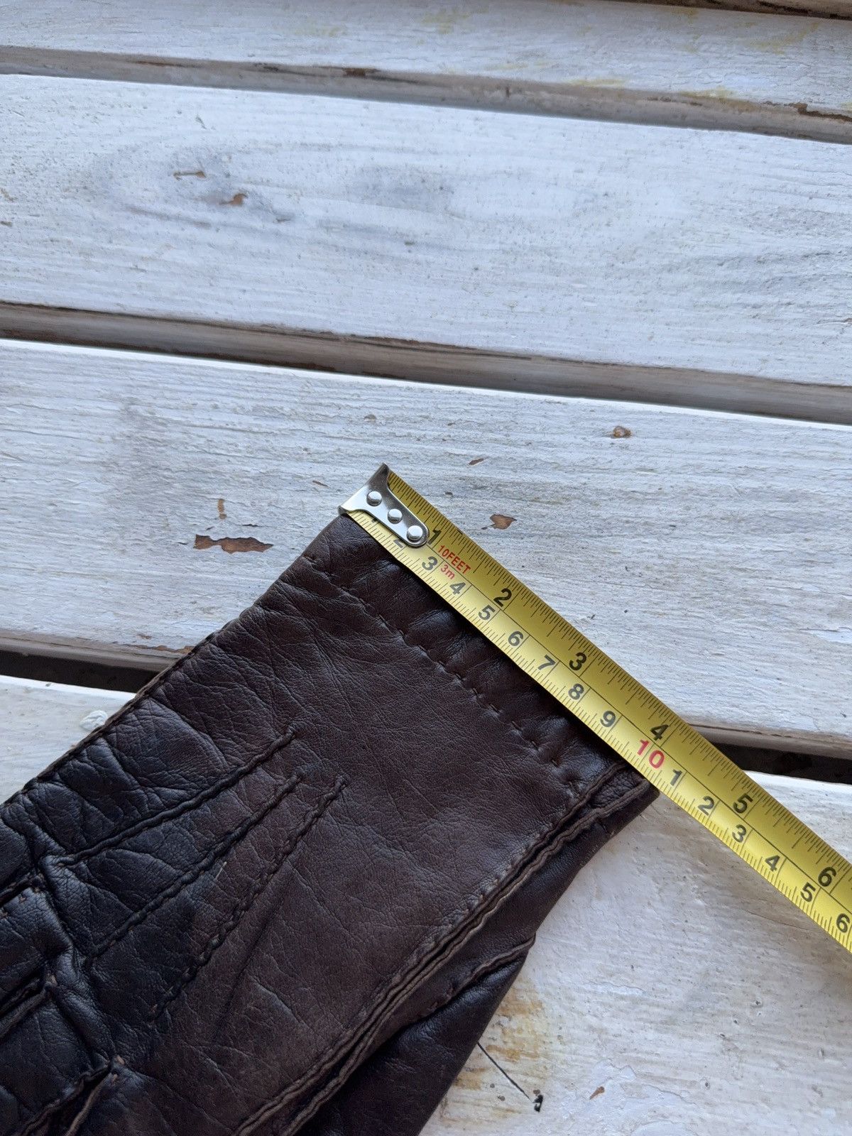 Leather Vintage 90s Avant Garde Moto Biker Real leather Y2K Punk Size ONE SIZE - 10 Thumbnail