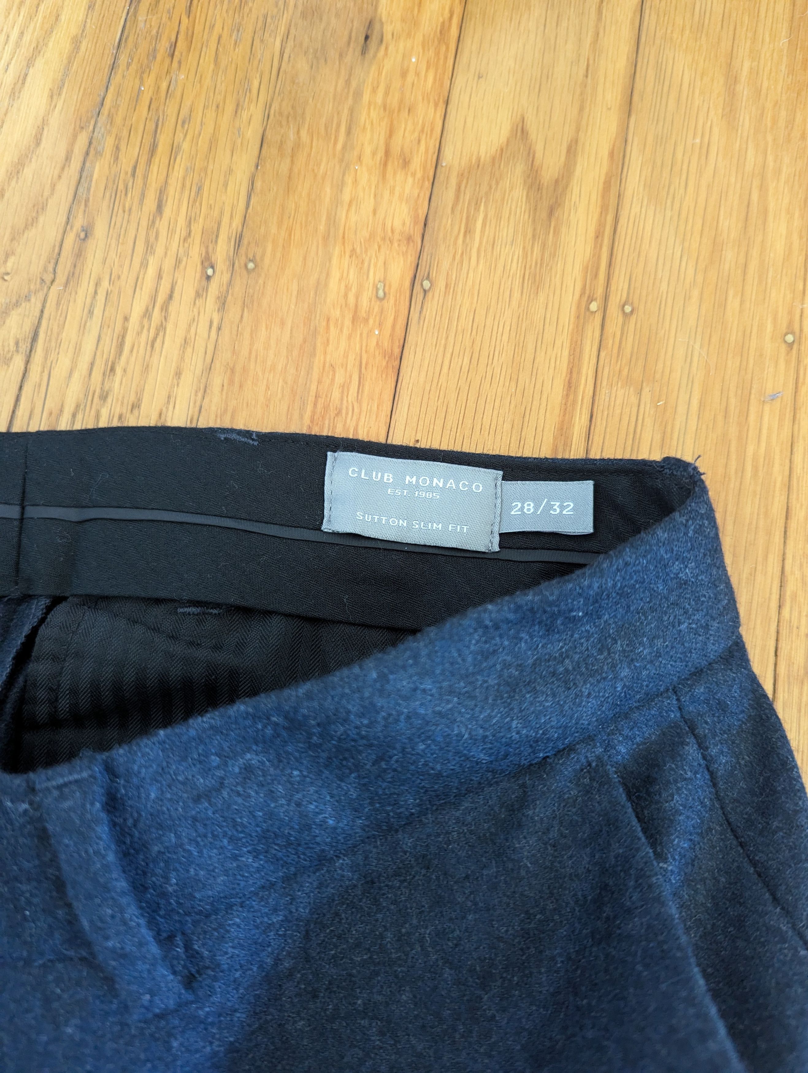 Club Monaco Textured Wool Dress Pants Size US 28 / EU 44 - 3 Thumbnail