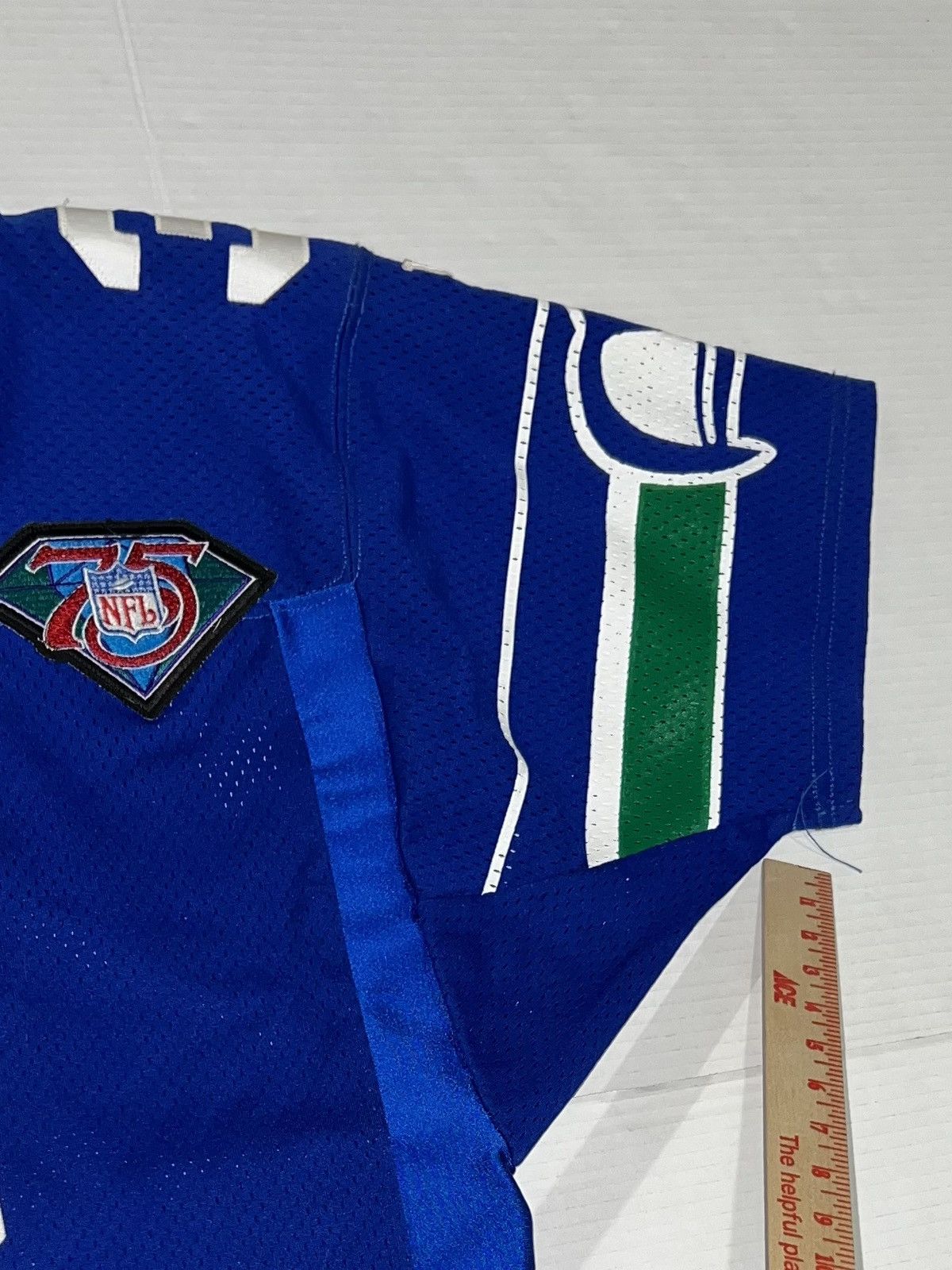 Wilson Vintage 90s Seattle Seahawks Rick Mirer Wilson 75th Jersey Size US L / EU 52-54 / 3 - 13 Thumbnail