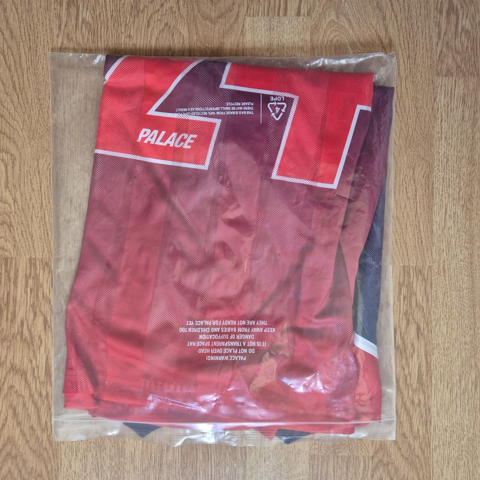 Palace Palace Meshy Stripe Jersey Medium Red Navy Brand New FW24 Size US M / EU 48-50 / 2 - 8 Thumbnail