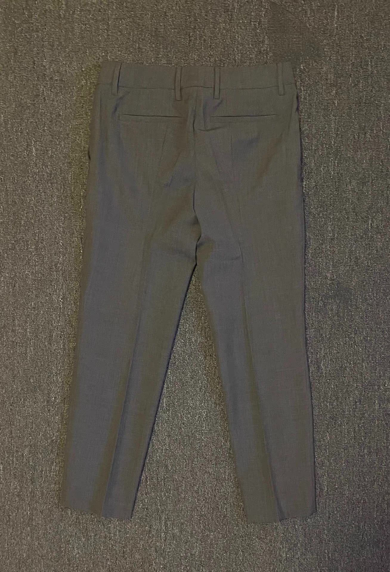 Prada Prada Women's Grey Wool Trousers Q4 Size 50R - 3 Thumbnail