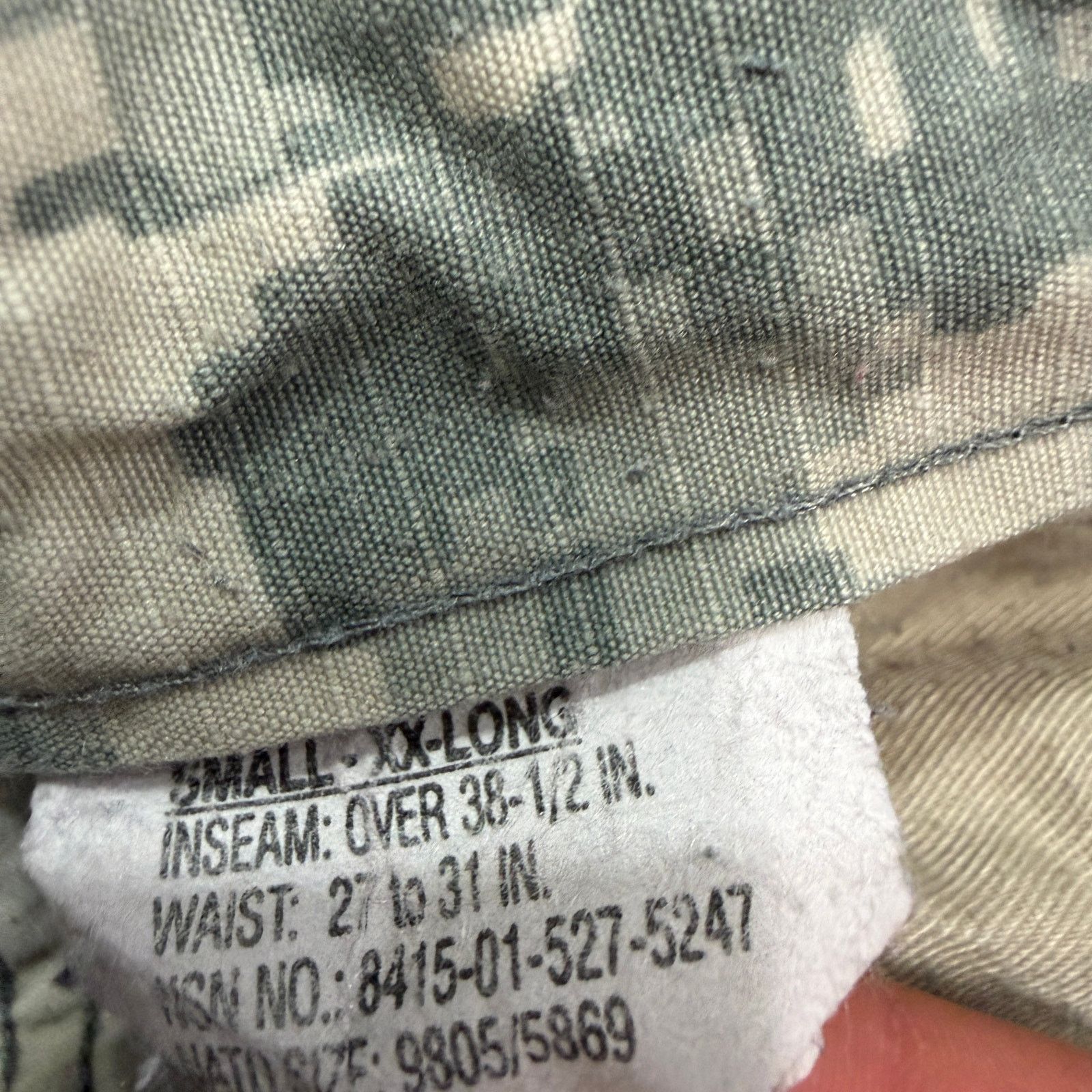 Vintage Vintage Military Pants Small XX Long Army Combat Uniform Size US 30 / EU 46 - 4 Thumbnail