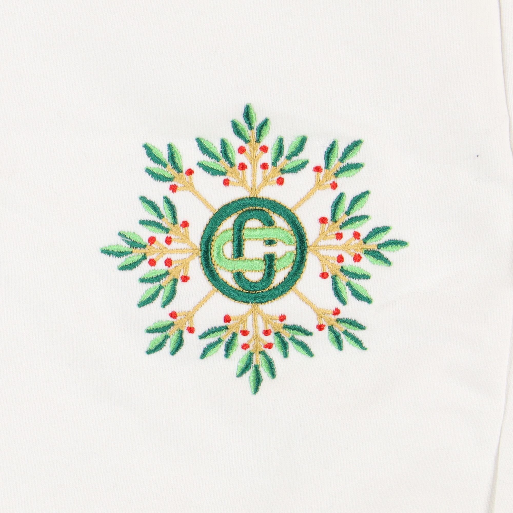 Casablanca White Laurel Embroidered Logo Sweatpants Size 38" / US 16 / IT 52 - 4 Thumbnail