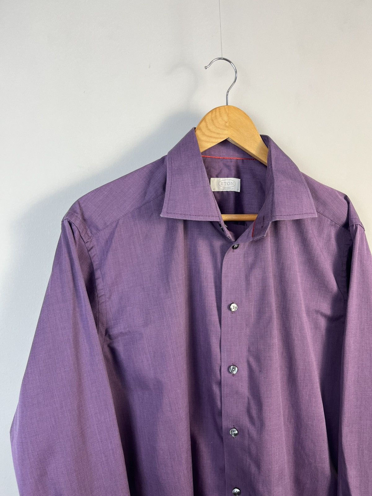 Eton Eton Luxury Classic Basic Cotton Long Sleeve Shirt Size US XL / EU 56 / 4 - 2 Thumbnail