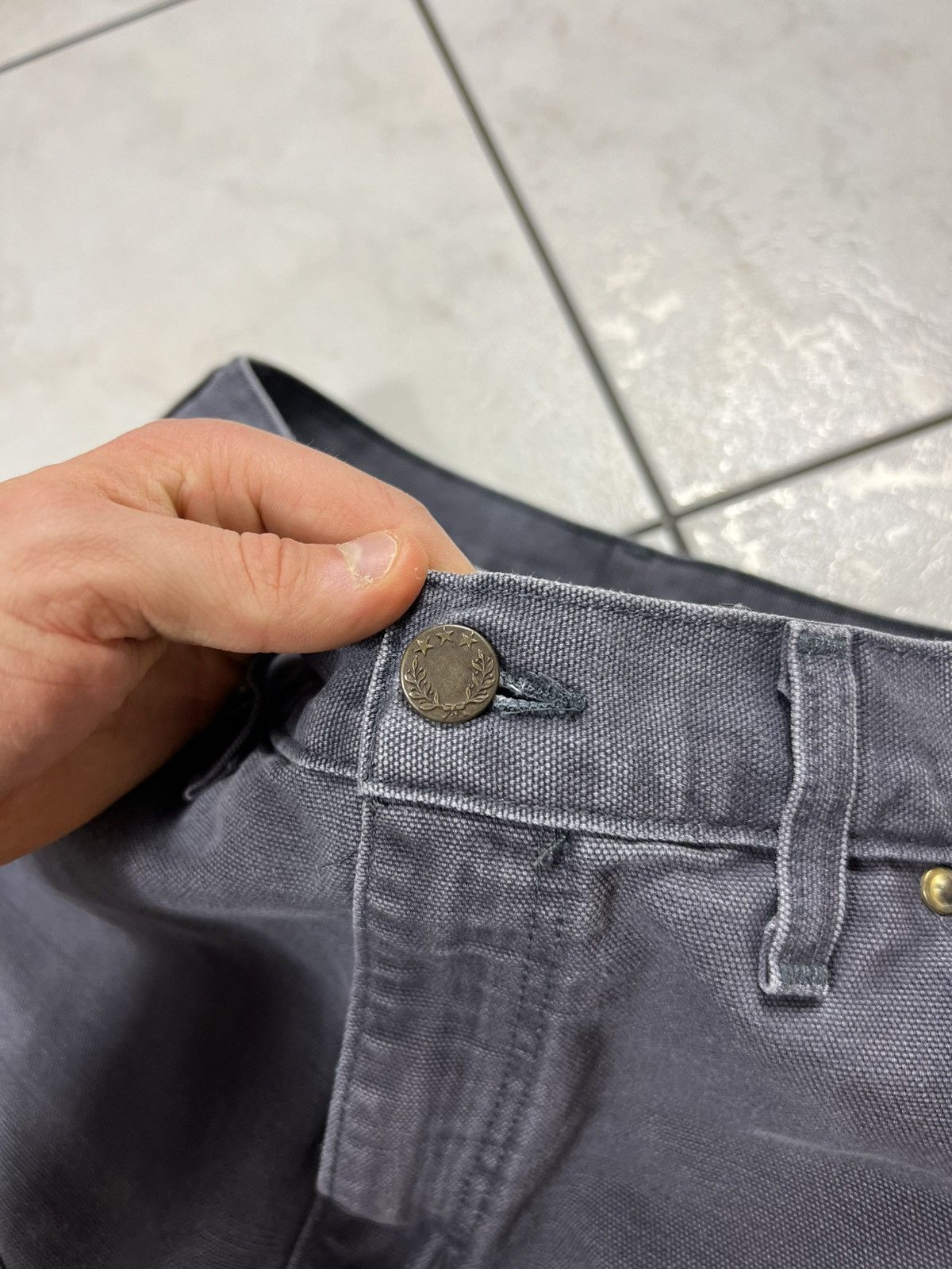 Carhartt Vintage 90s Carhatt double knee washed y2k sun faded pants Size US 29 - 13 Thumbnail