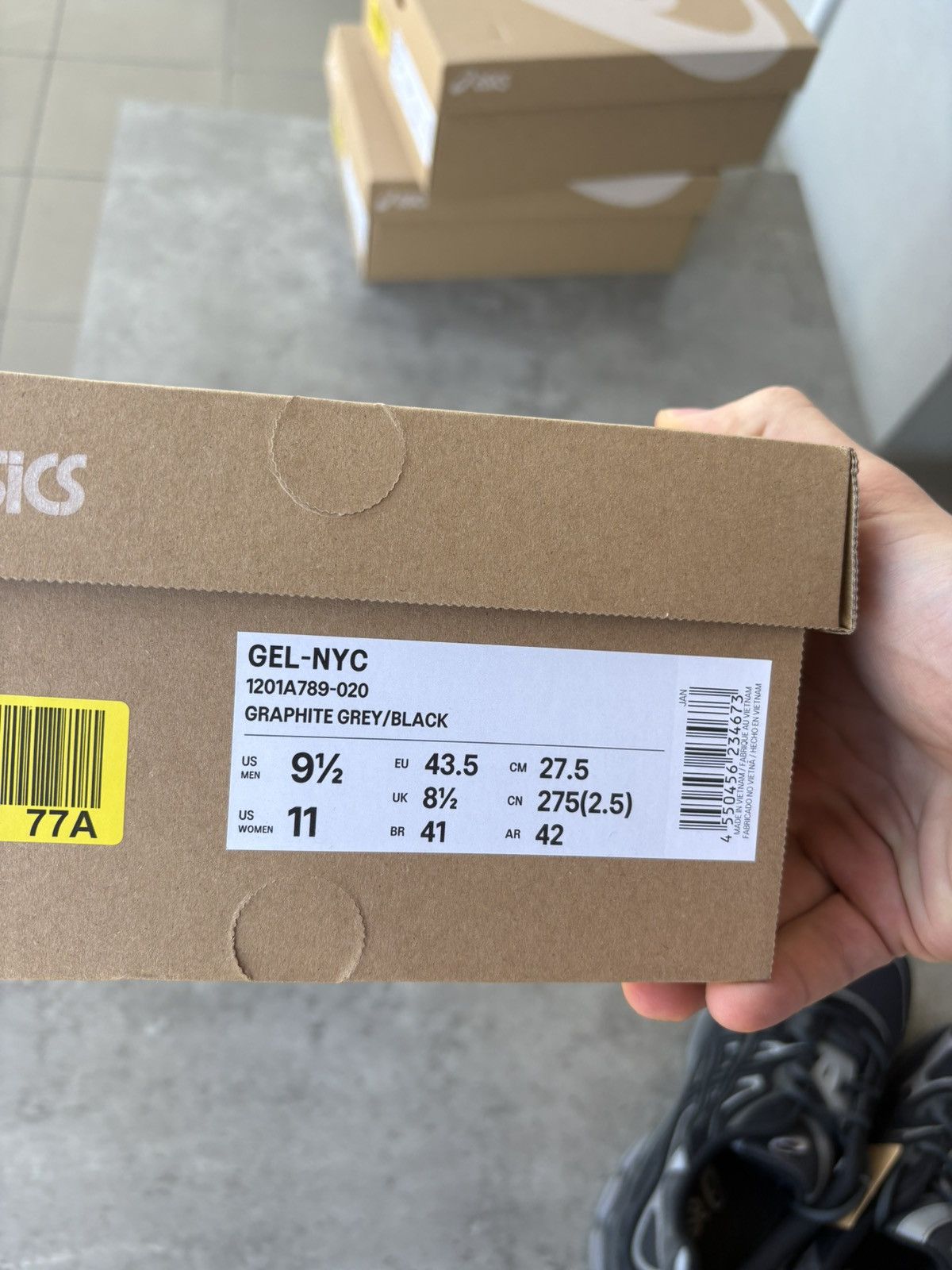 Asics Asics Gel-NYC Grey Balck Size US 9.5 / EU 42-43 - 12 Thumbnail