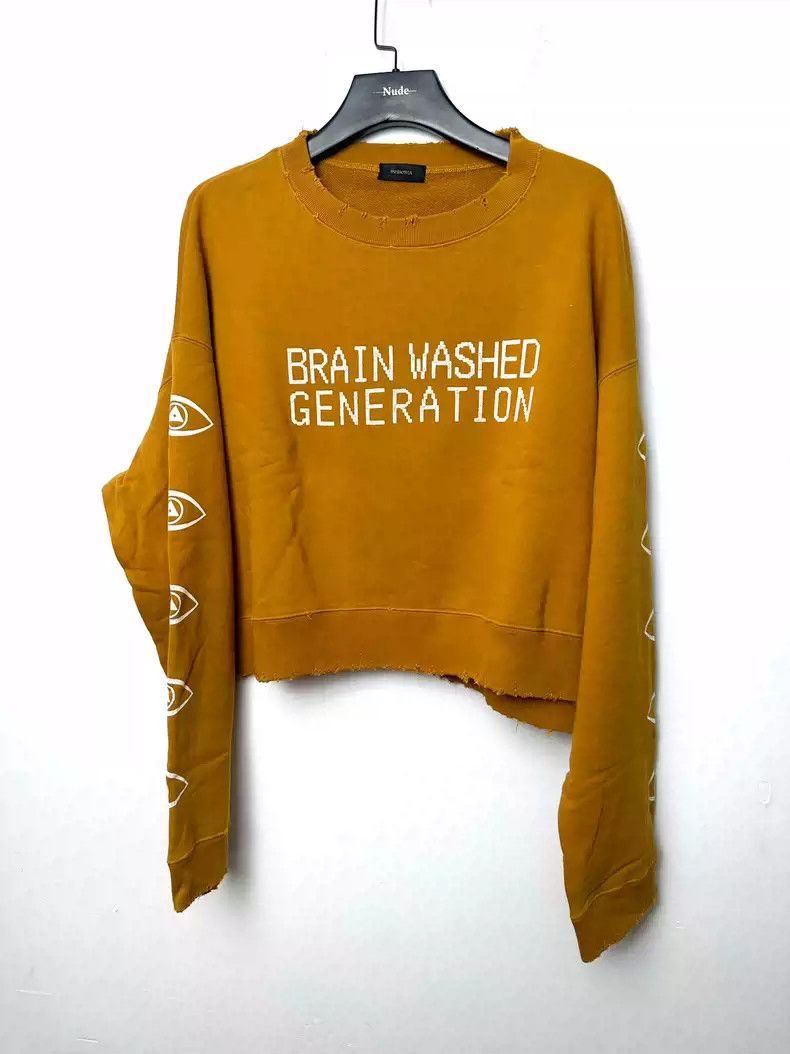 Undercover UNDERCOVER 17AW brain WASHED GENERATION Destroys the short  hoodie | Grailed