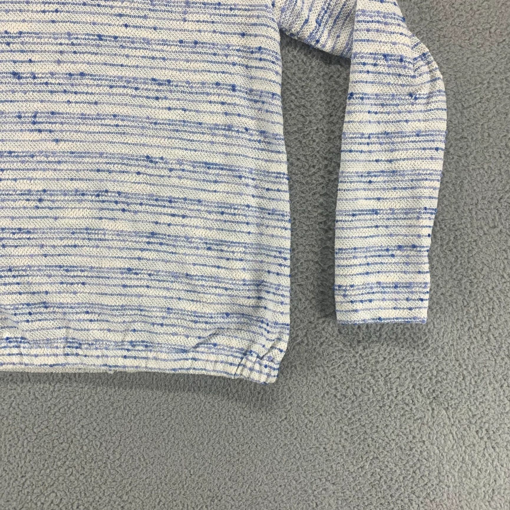 Loft Loft Sweater Small Blue Pullover Striped Casual Long Sleeve Top Womens Size S / US 4 / IT 40 - 6 Thumbnail