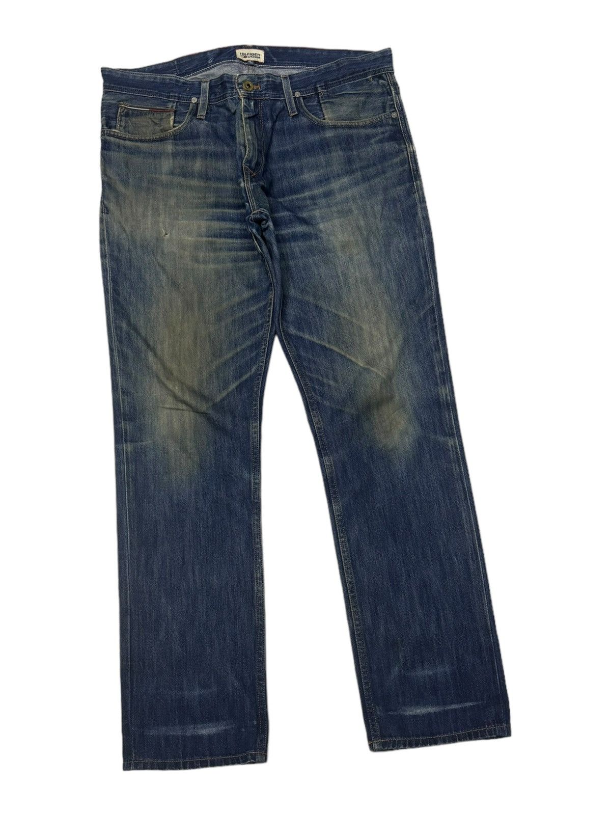 Tommy Hilfiger VINTAGE TOMMY HILFIGER RUSTY DISTRESS DENIM JEANS Size US 38 / EU 54 - 2 Thumbnail