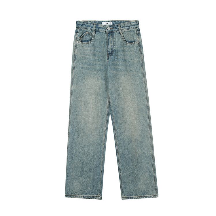 Japanese Brand × Jean Men's street washed distressed loose flared jeans Size US 34 / EU 50 - 1 Thumbnail