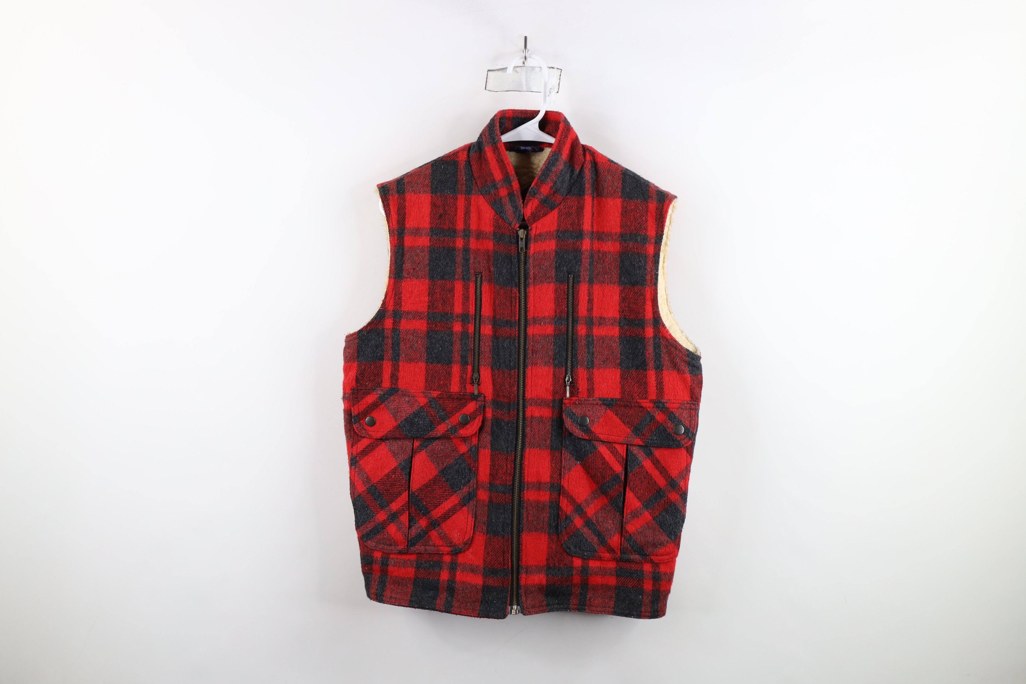 Vintage Vintage 70s Streetwear Deep Pile Fleece Lined Vest Jacke Size US S / EU 44-46 / 1 - 1 Thumbnail