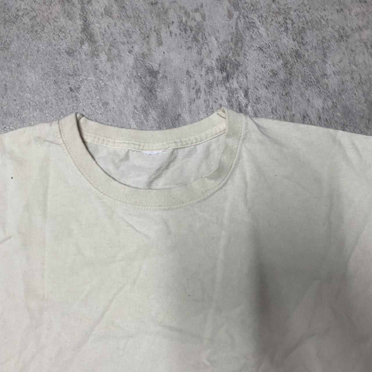 Other White vintage 90s cotton t-shirt with a worn look tshirt Size US L / EU 52-54 / 3 - 3 Thumbnail